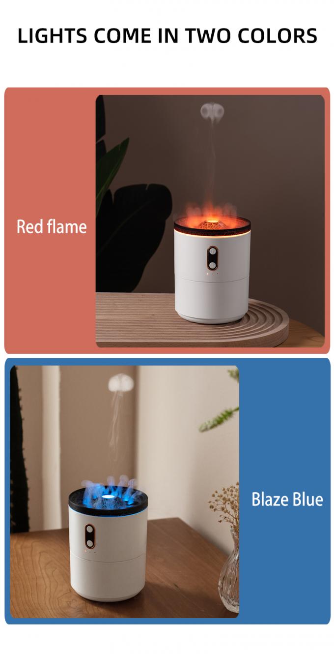 Venta caliente Humidificador de volcán JellyFish Mini portátil Volcán de forma de pulverización Ultrasonido Humidificador Humidificador de medusas 4