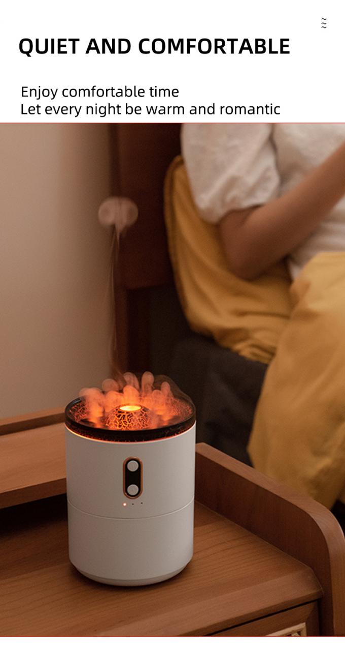 Venta caliente Humidificador de volcán JellyFish Mini portátil Volcán de forma de pulverización Ultrasonido Humidificador Humidificador de medusas 8