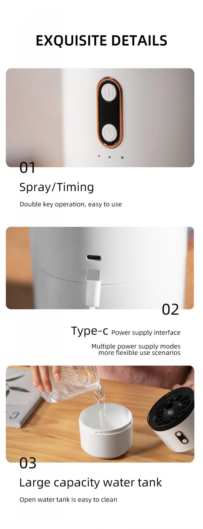 Venta caliente Humidificador de volcán JellyFish Mini portátil Volcán de forma de pulverización Ultrasonido Humidificador Humidificador de medusas 11
