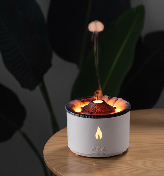 1 Muestra Ok Volcano Flame Humidifier Led Color Flame Effect Diffuser de aceite de aroma ultrasónico para hoteles 8