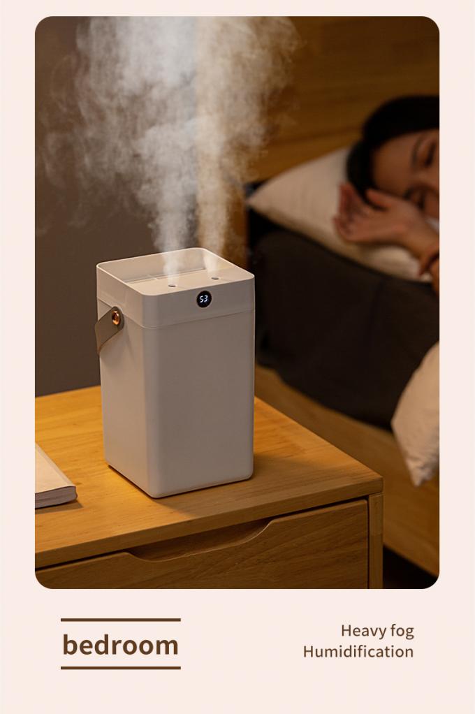 HOMEFISH Desktop 3L Humidificadores de aire portátiles de pulverización doble por ultrasonido para oficina 5
