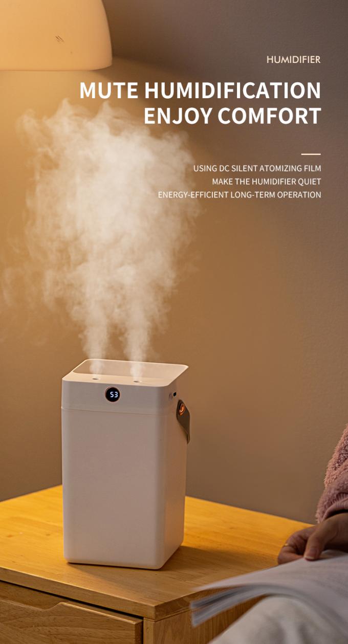 HOMEFISH Desktop 3L Humidificadores de aire portátiles de pulverización doble por ultrasonido para oficina 8