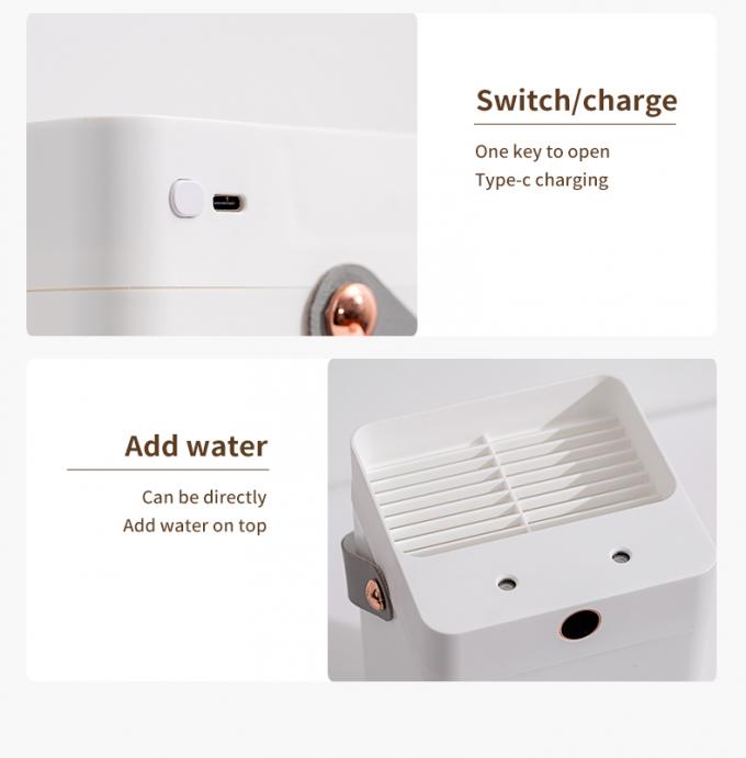 HOMEFISH Desktop 3L Humidificadores de aire portátiles de pulverización doble por ultrasonido para oficina 12