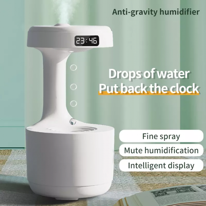 HOMEFISH 100-150ml/H Humidificador de aire anti-gravedad Máquina de aromaterapia de retorno de gotas de agua 0