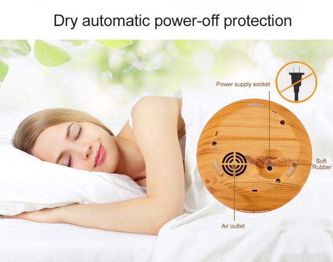 400 ml de capacidad Mini difusor de aceite de aroma máquina de aromaterapia de madera silenciosa de control remoto difusor de aroma con luz LED 12