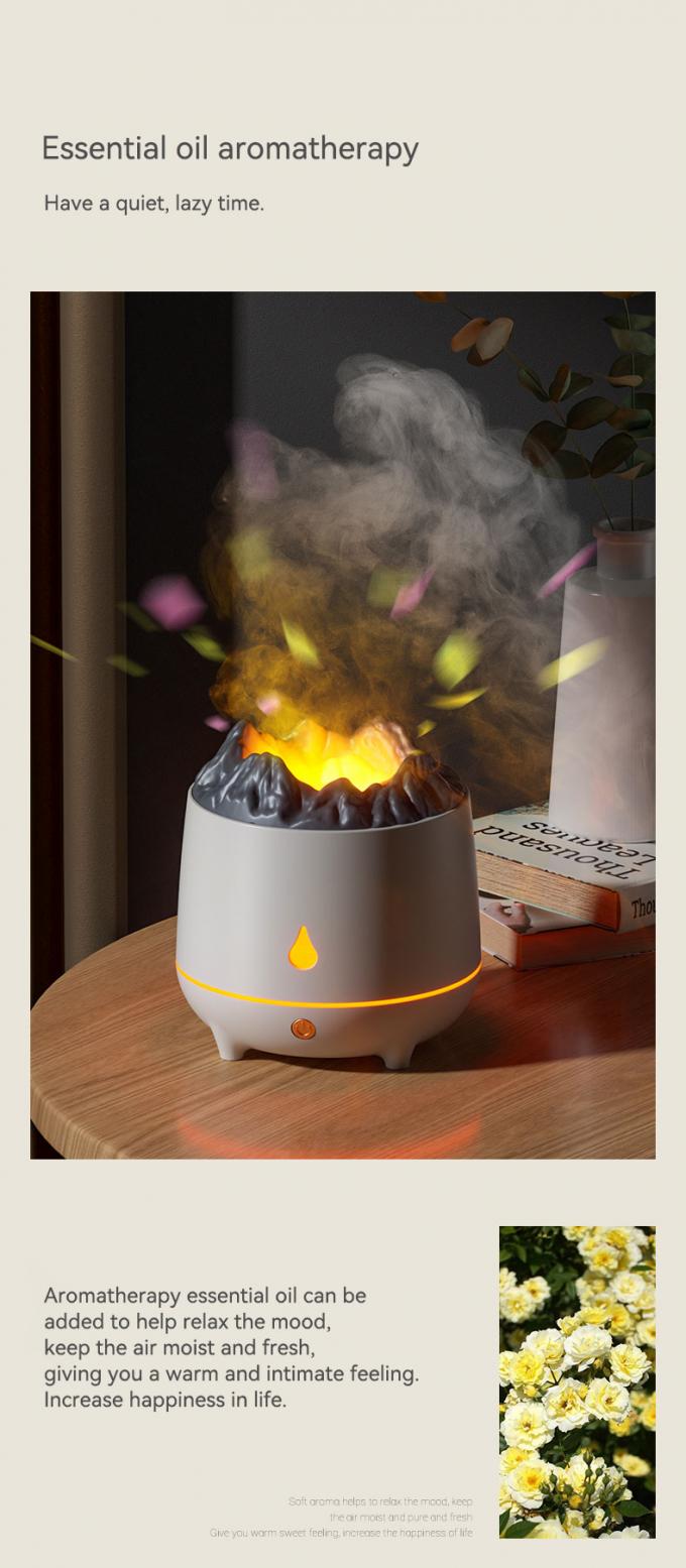 Nueva llegada Humidificador de aromaterapia volcánico de 400 ml Mini Humidificador de aire portátil de dos modos Humidificador de aromaterapia inteligente 5