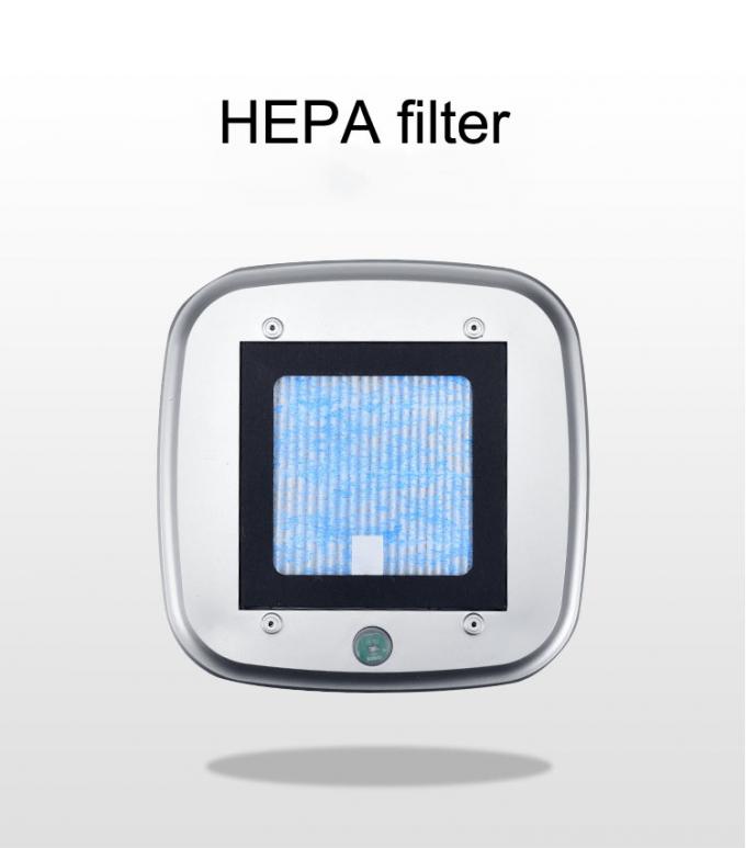 HOMEFISH ABS Hepa Filter Purificador de aire para automóviles DC5V con luz LED 3