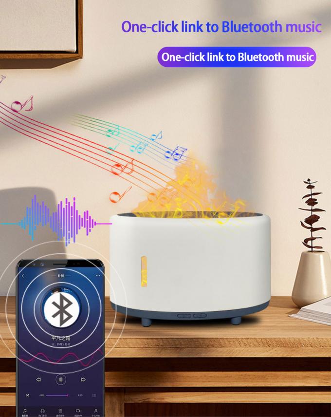Humidificador de llama tranquila Bluetooth Remote LED Aromaterapia personalizado 150ml 2