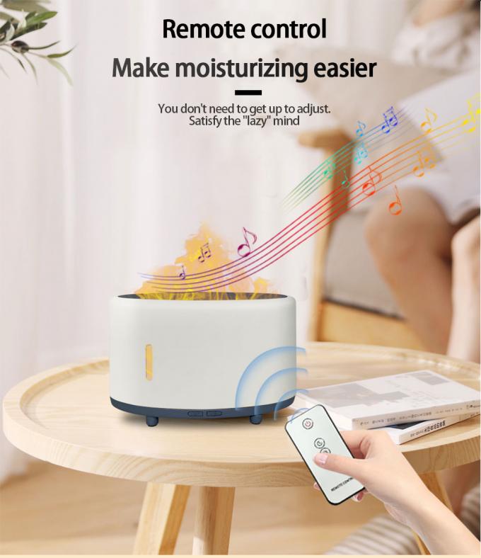 Humidificador de llama tranquila Bluetooth Remote LED Aromaterapia personalizado 150ml 4