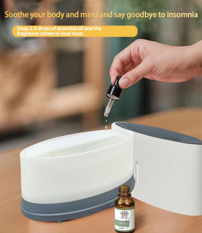 Humidificador de llama tranquila Bluetooth Remote LED Aromaterapia personalizado 150ml 7
