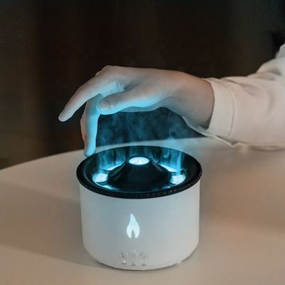 Difusor de aroma eléctrico de aceite esencial con ultrasonido remoto Difusor de aroma inteligente Volcano 360ML Humidificador de llama