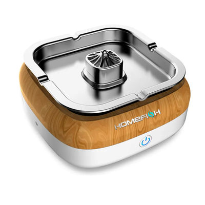 Buen precio Homefish Acero inoxidable purificador de aire de cenicero eléctrico multifuncional HEPA Filtro de batería de larga duración purificador de aire de cenicero en línea