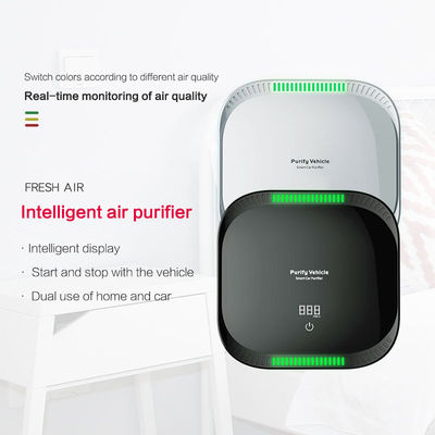 Buen precio PM2.5 Display Purificador de aire para automóviles Mini sala de escritorio portátil en automóviles Purificación de contaminantes del aire Purificador de aire USB en línea