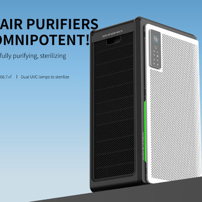 Purificador de aire UV de pared comercial de 2.8L 1400m3/h