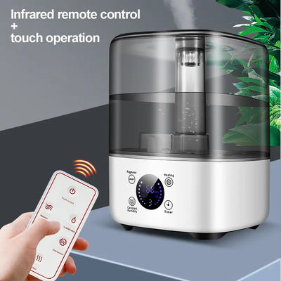 HOMEFISH Humidificador libre de BPA de 5L de gran capacidad con luz UV desinfectante con enchufe eléctrica