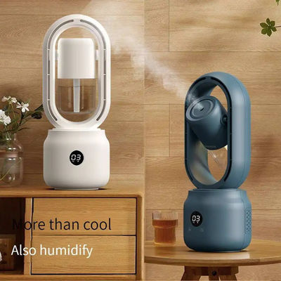 HOMEFISH Humidificador de habitación de 300 ml ventilador de pulverización multifuncional con batería