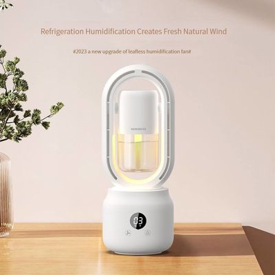 comprar 300ml 2 en 1 Humidificador de aire acondicionado Vaneless Fan 2000mAh Batería recargable online manufacture
