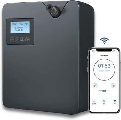 Buen precio Dispositivo de fragancia de aceite de área grande inteligente WiFi Diffuser de aroma 300ml Función de temporizador automático Dispositivo de fragancia para hoteles Nebulizer de hogar Atomizador en línea