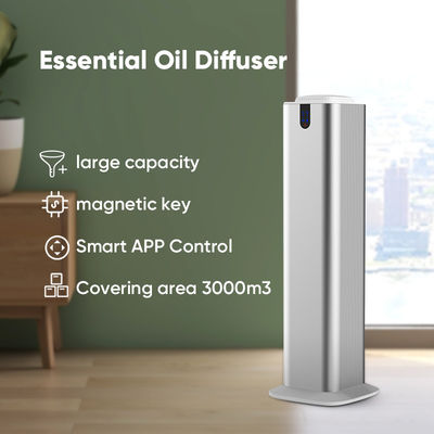 HOMEFISH 800 ml de aluminio comercial torre difusor de olor para el vestíbulo de la casa Control de la aplicación Bluetooth