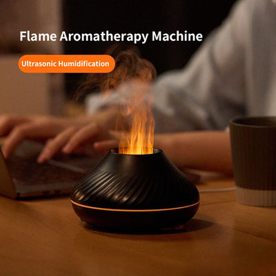 HOMEFISH deshumidificador de habitaciones pequeñas Efecto de luz de llama PP Fuselaje Aceite esencial Máquina de aromaterapia para humidificación