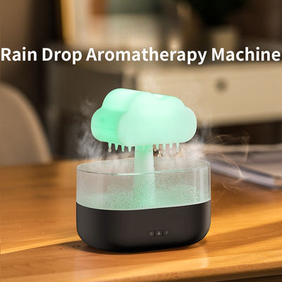 HOMEFISH Máquina de aromaterapia de gotas de lluvia con atmósfera colorida para aliviar el estrés