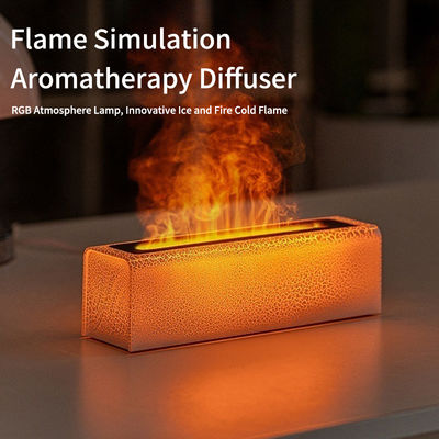 Simulación de llama de lava Aromaterapia Diffuser Humidificador con luz de atmósfera