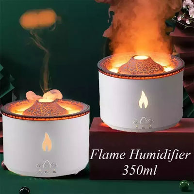 Buen precio 1 Muestra Ok Volcano Flame Humidifier Led Color Flame Effect Diffuser de aceite de aroma ultrasónico para hoteles en línea