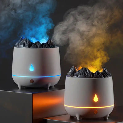 Buen precio Nueva llegada Humidificador de aromaterapia volcánico de 400 ml Mini Humidificador de aire portátil de dos modos Humidificador de aromaterapia inteligente en línea