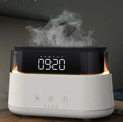 Buen precio Humidificador de efecto de llama inteligente Humidificador de aroma multifuncional silencioso Aromaterapia Humidificador de aroma con reloj LED en línea
