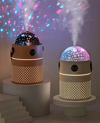 Buen precio Humidificador de aire de luz de proyección de galaxia 500ML Dos modos inteligentes recargables inalámbricos fabricante de niebla ultrasónica humidificador de aire en línea