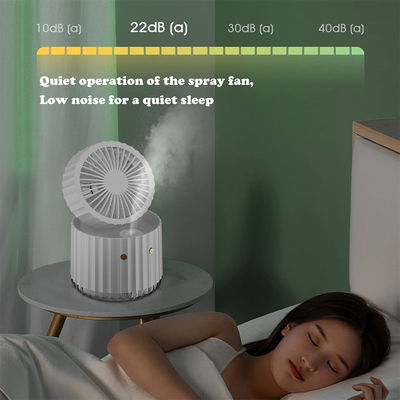 Buen precio Ventilador recargable de escritorio USB Humidificador de niebla Ventilador de enfriamiento plegable y portátil en línea